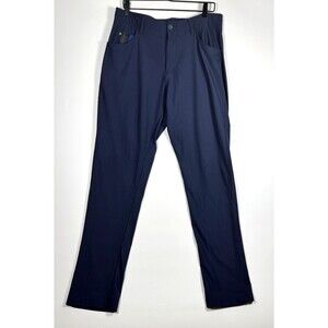 William Murray Golf Pants Mens 34 Blue Straight‎ Fit Performance Stretch Casual